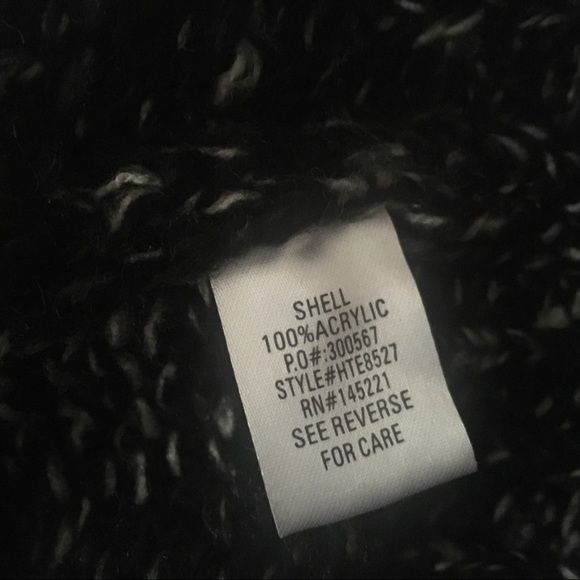 Promesa soft sweater loosely knit see thru crewneck black grey white mul… - Picture 13 of 13